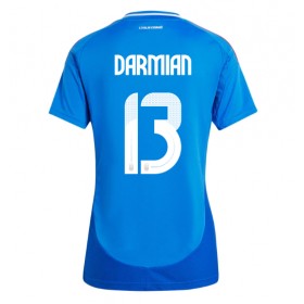 Dámské fotbalový oblečení Itálie Matteo Darmian #13 Domácí košile ME 2024 Krátkým Rukávem